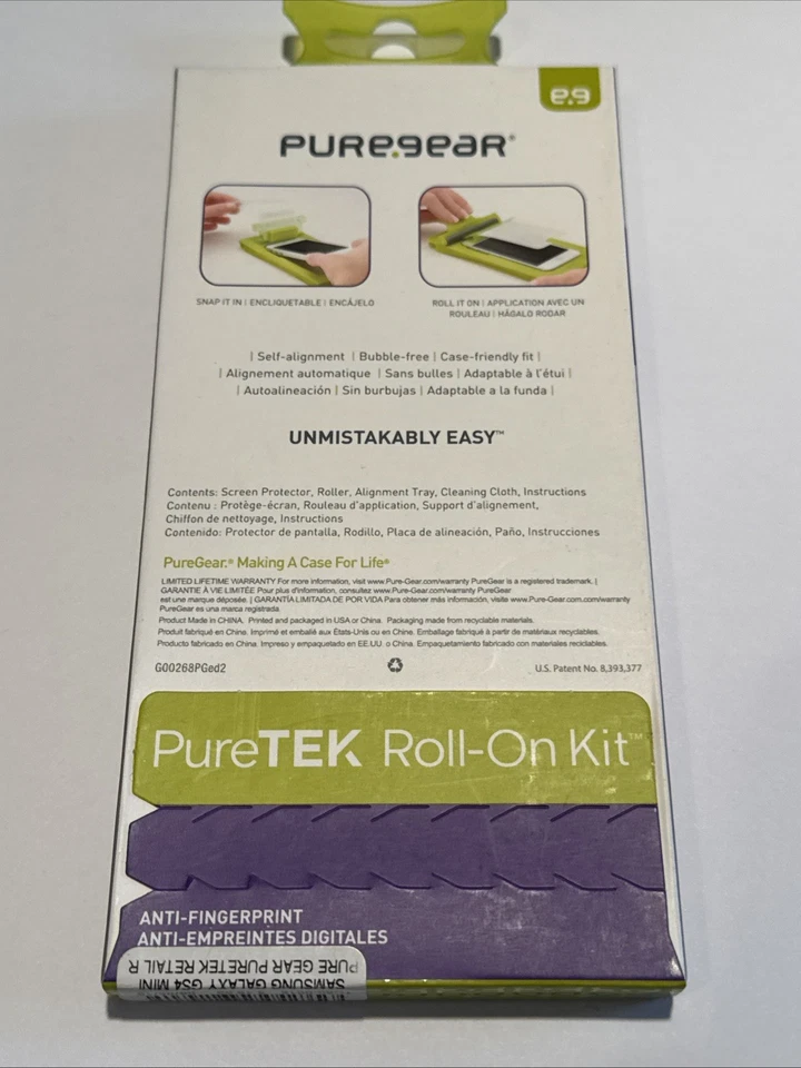 Kit protector de pantalla enrollable PureGear PureTek para Samsung Galaxy S4 Mini Foto 3 de 3