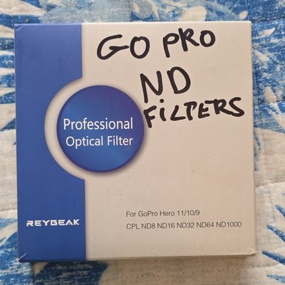 REYGEAK 6-Pack ND & CPL Filters for GoPro Hero 12/ 11/10/9 Square Black open box