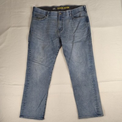 Lee Jeans Herren Gr. W40/L30 blau Extreme Motion Straight Fit Tapered Leg