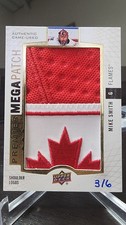 Mike Smith Calgary Flames 17/18 UD Premier Shoulder Logos Mega CA Flag Patch 3/6