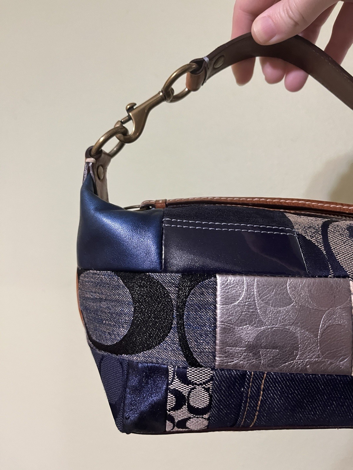 Coach Almost Vintage 2007 Patchwork Mini Baguette… - image 2