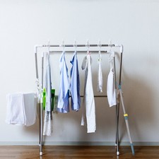 Stainless Steel Ceiling Pole Closet Reach Adjustable Clothes Drying Stick