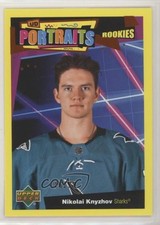 2020-21 Upper Deck UD Portraits Rookies Gold 15/99 Nikolai Knyzhov #P-79 0bg7