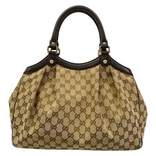 GUCCI ／ ダークブラウン トートバッグ　シマレザー　　スーキー Gucci Sukey Tote Bags for Women for sale | eBay