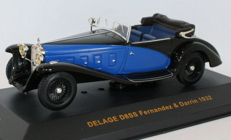 Ixo Escala 1/43 - MUS046 - Delage D8SS Fernández Darrin 1932 - Azul/Negro Foto 4 de 4