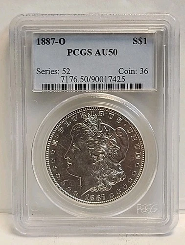 1887-O Morgan Dollar PCGS AU50