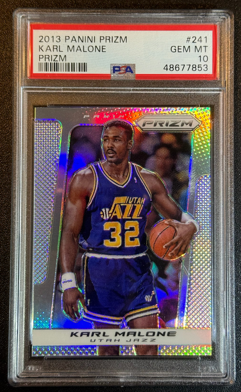 2013 PANINI PRIZM Karl Malone Prizm #241 PSA 10