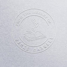 Personalized Book Embosser From The Library Of Embosser Seal For Gift For Reader