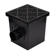 1200BKITRTL1PK Square Catch Basin Drain Kit with 2-Opening Catch Basin Drain,...