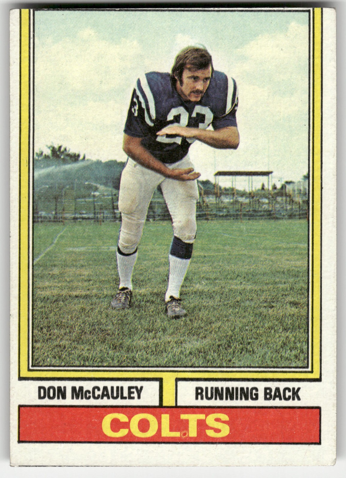 1974 Topps Don McCauley #43 Baltimore Colts