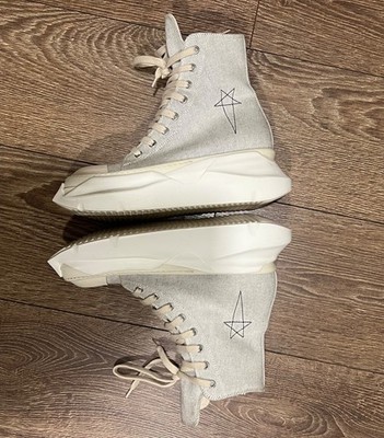 RICK OWENS DRKSHDW 37 Abstract high-top platform sneakers textile