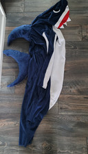 Handmade SHARK One Piece Costume Cosplay with Fins Small/Medium Adult
