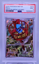 2025 POKEMON MEP EN-ME BLACK STAR PROMO #010 RIOLU PSA 9 S009
