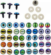 20 Paar Drachenaugen Sicherheitsauge für Stofftier Puppenherstellung mit 