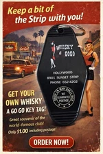 Hollywood WHISKEY A GO GO Keytag