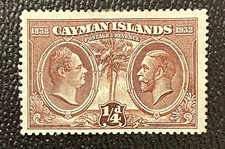 Cayman  Is. 1932. Set of 1  SC# 69,  MH,. SC-071614