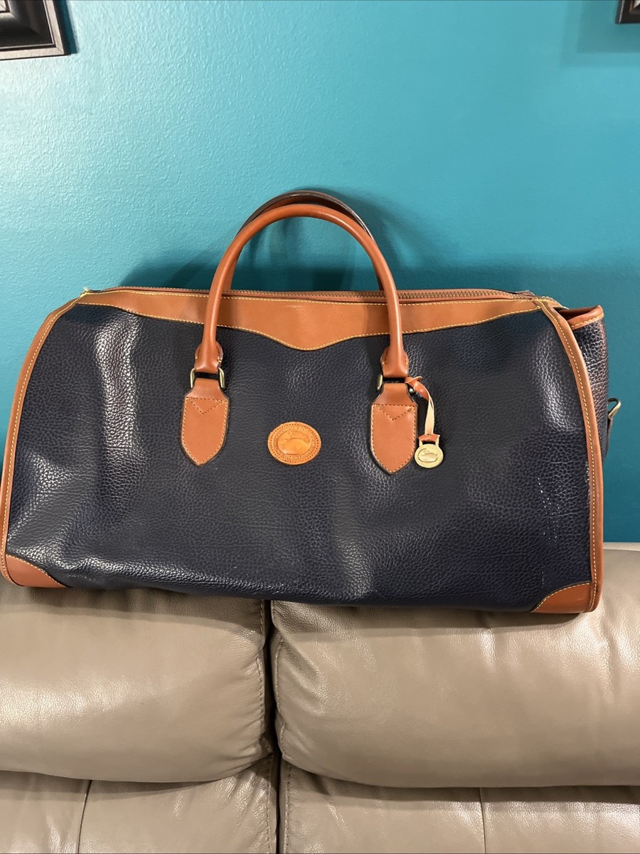 DOONEY&BOURKE ボストンバッグ ヴィンテージ Vintage Dooney & Bourke All Weather Tan Pebbled Leather Overnight