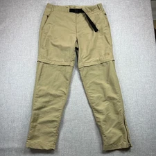 The North Face Paramount Trail Convertible Hiking Pants Men 34 Tan Nylon Tech