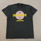 Vtg 90s Union Rock Bremerton T Shirt Men XL Black Single Stitch USA Made Lineman