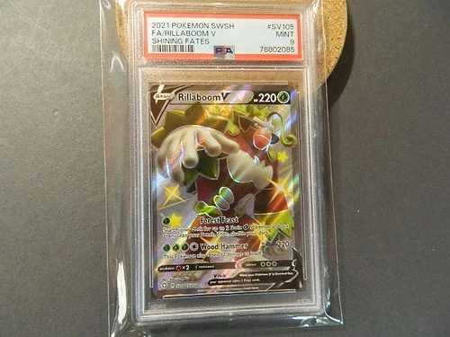 Rillaboom Pokemon  V SV105/SV122 Shining Fates: Shiny Vault Holo PSA 10