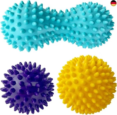 MARKE NUTABEVR Nutabevr Massagebälle Faszienball 3er Set, Igelball Massage, Triggerpunkt