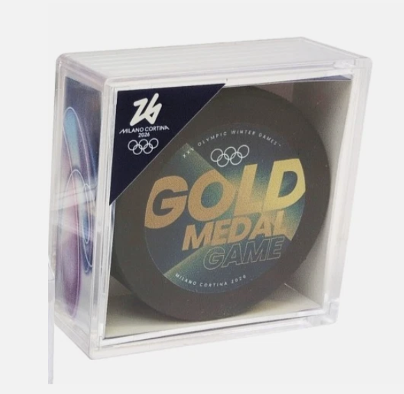 2026 Olympic Milano Cortina Men's Women's Gold Final Game Puck | eBay