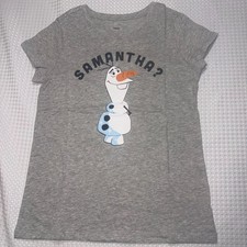Disney frozen Tee shirt size Large 9 years, comfortable cotton, Disney Olaf