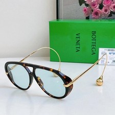 Bottega Veneta BV1273 Women's Sunglasses 63MM Tortoiseshell Frame Blue Lens