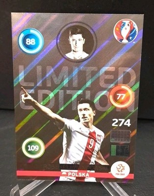 Panini ADRENALYN XL Euro 2016 Robert Lewandowski: Limited Edition Shiny Parallel