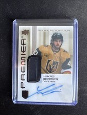 Lukas Cormier 2024-25 Vegas Premier Rookie Patch Auto Bronze /249 AR-LC