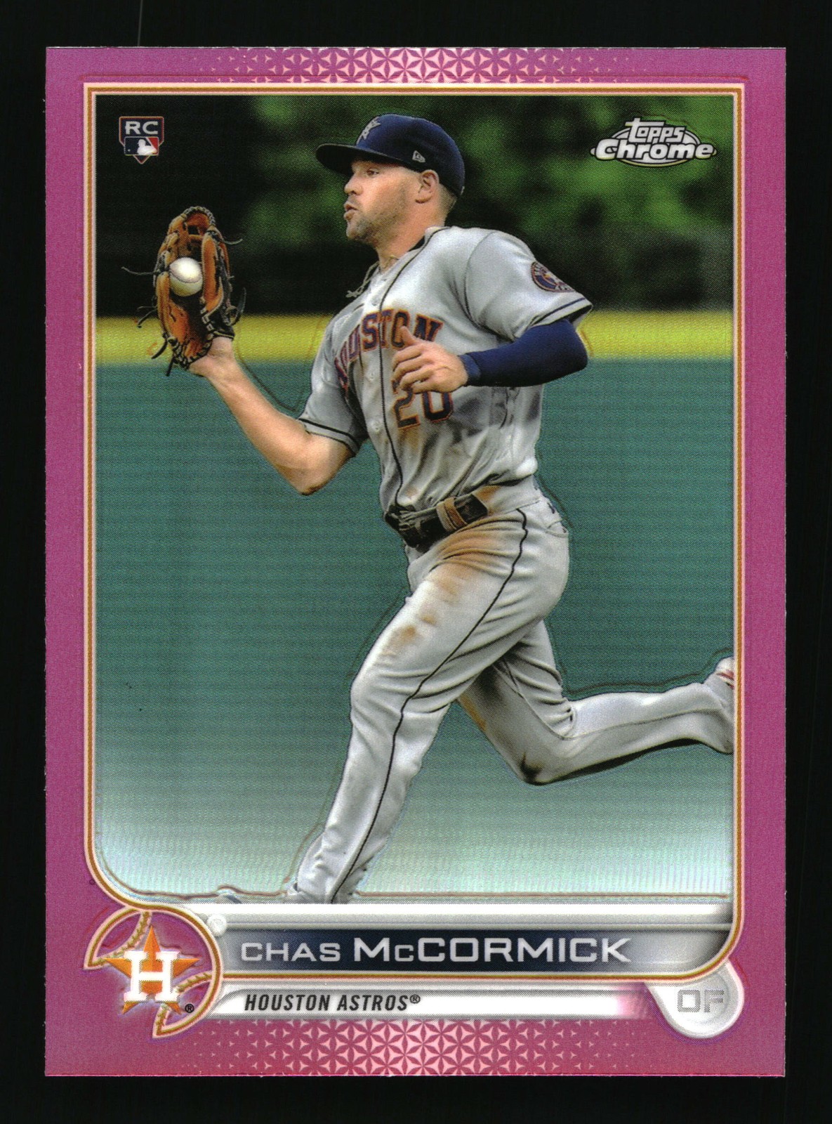 2022 Topps Chrome Pink Refractor Chas McCormick #43 Houston Astros RC