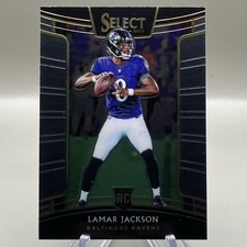 2018 Panini Select - Concourse Lamar Jackson #70 Rookie Card RC. rookie card picture