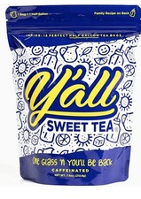 Y'all Sweet Tea-Pack of 15 Perfect Batch Tea Bags-1/2 Gallon Size New In Package