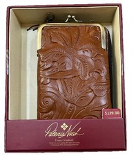 Patricia Nash Florence Tooled Leather Frame Crossbody bag/wallet 139 NWT   