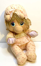 VTG 1984 Muppet Babies Miss Piggy Plush 11" Hasbro Softies Pampers Doll