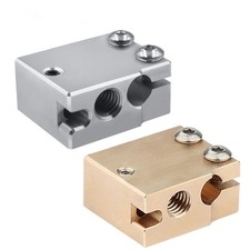 M6 And M3 Volcano Heater Block Hotend Head For E3D Hotend V6 Extruder PT100
