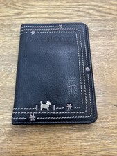 Radley ladies black leather passport case/ cover