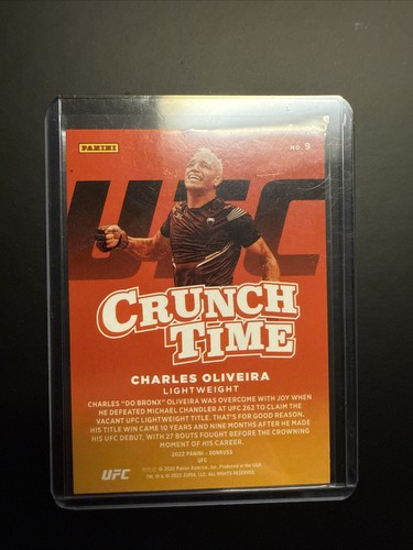Charles Oliveira #9 2022 Panini Donruss UFC Crunch Time card