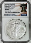 2025 American Silver Eagle w/ Eagle Privy Mark, NGC MS-70 Early Releases