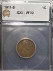 SASA 1911 s lincoln cent ICG Vf20