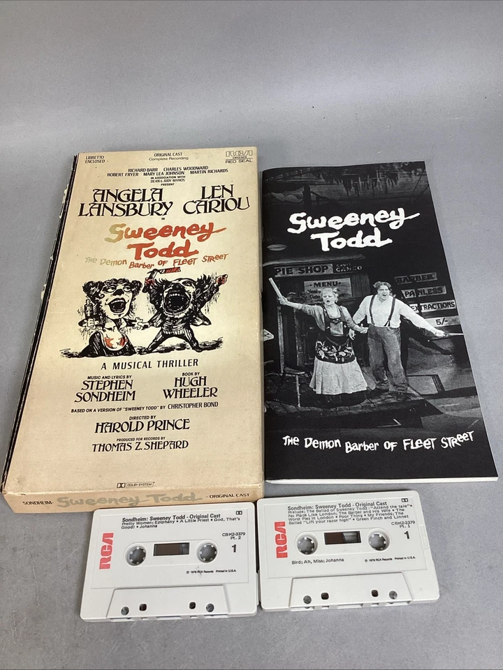 2 - Sweeney Todd The Demon Barber of Fleet Street 1979 Cast Recording Cassettes - Image 2 of 4