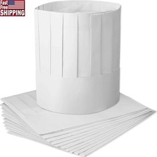 Disposable Chef Hats Adjustable Lightweight Airflow Catering Events Parties New