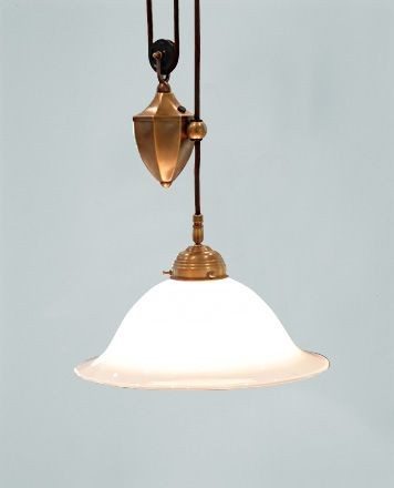 HäNgeleuchte E27 Verstellbar Berliner Messing Glas L:30 Cm Pendelleuchte KüChe-image
