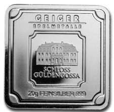 Geiger 20 Grams .999 Fine Silver Bar Edelmetalle - IN STOCK!!