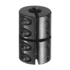 Shaft Coupling 1/4" to 1/4" Bore 11/16" OD 1-1/8" l Rigid Coupling Set Screws