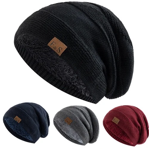 Unisex Long Beanie Winter Mütze Herren Damen Slouch Thermo Warme Mütze Cap Neu
