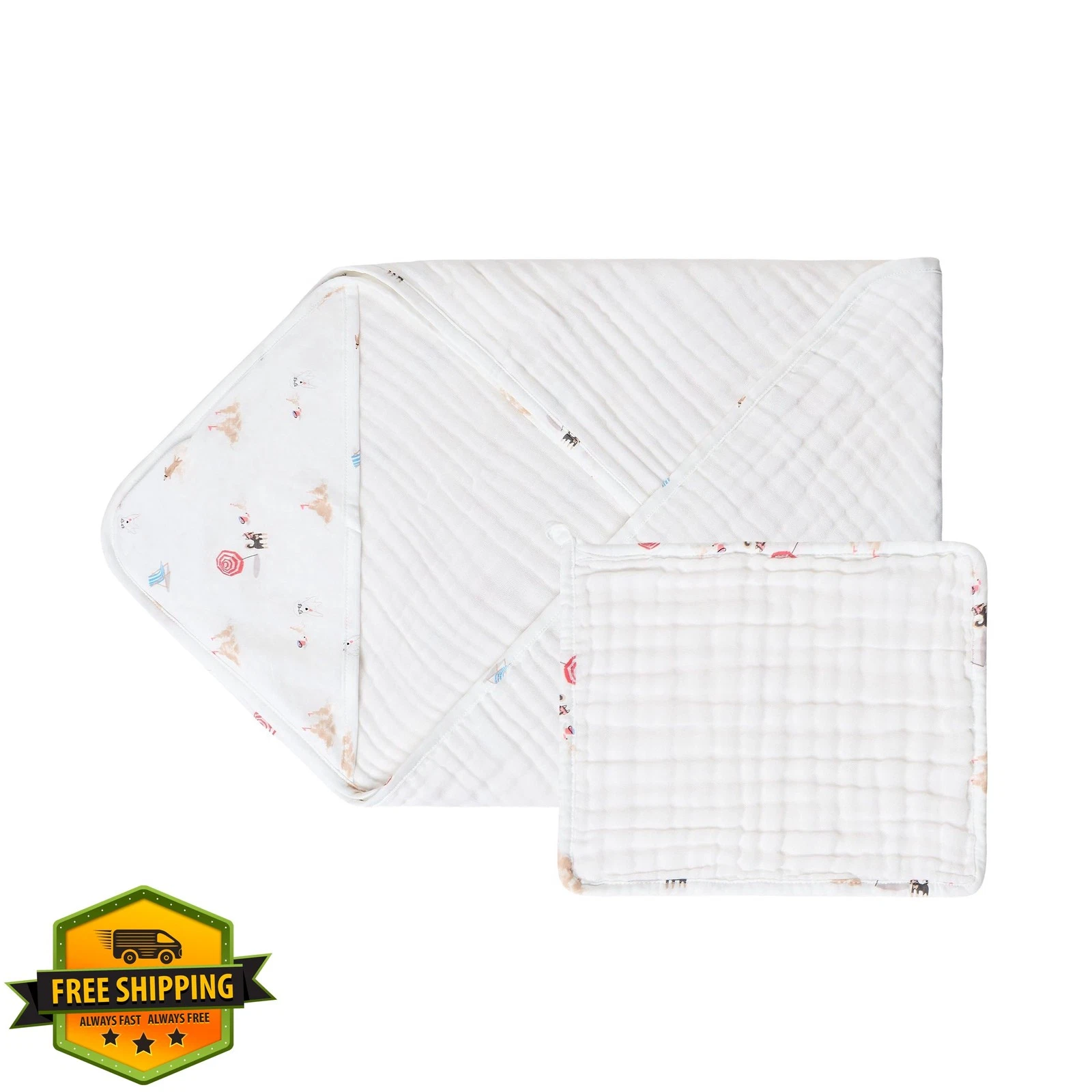 Nest Designs Baby Bath Towel Organic Cotton Beach Daze Hooded
Opens in a new window or tab
