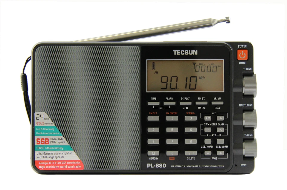 TECSUN PL-880 (Black) Triple Conversion AM/FM SW SSB Radio 8820 firmware  - Image 2 of 4