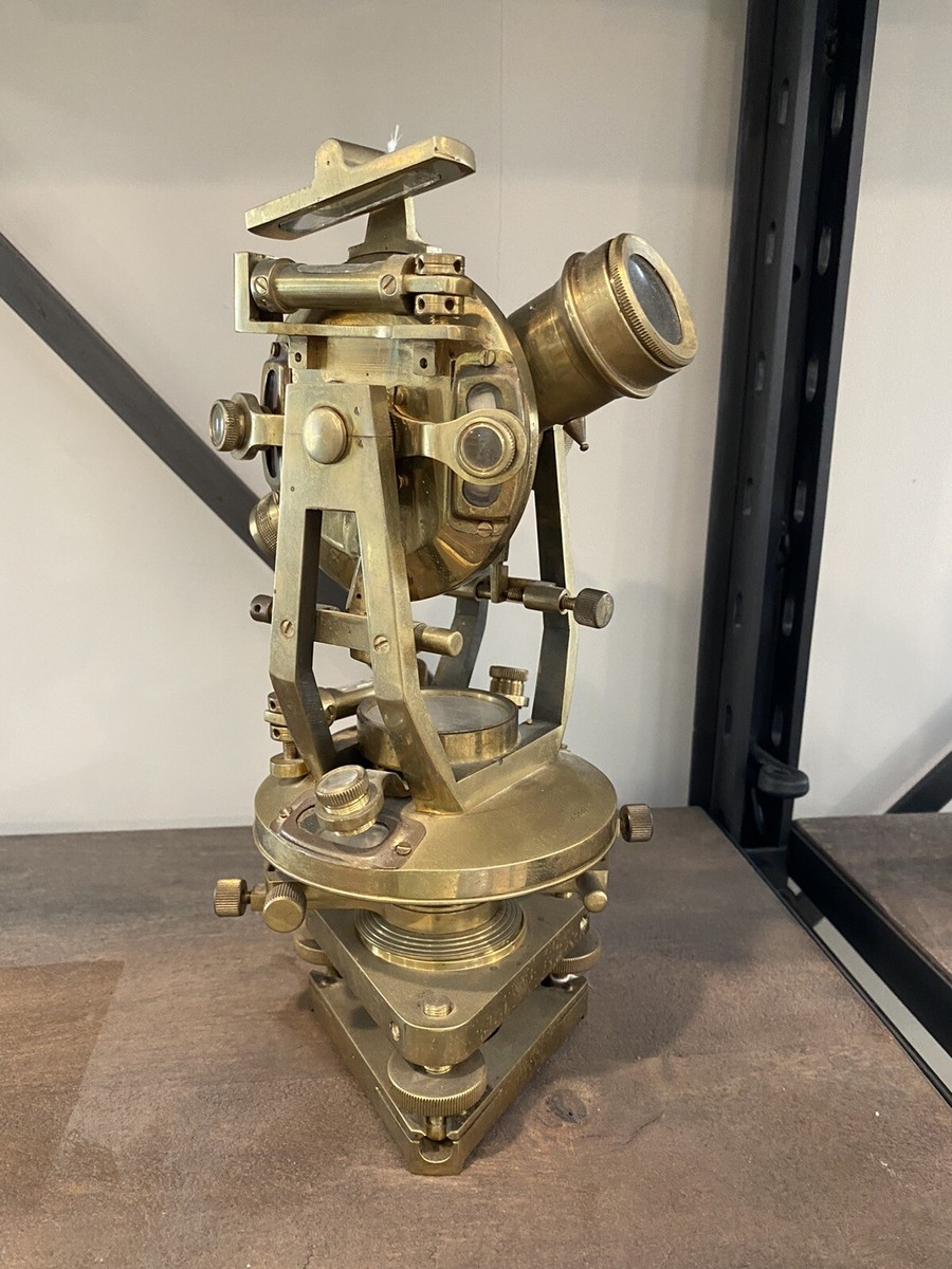 Antique c1900 Brass T Cooke & Sons Surveyor Transit