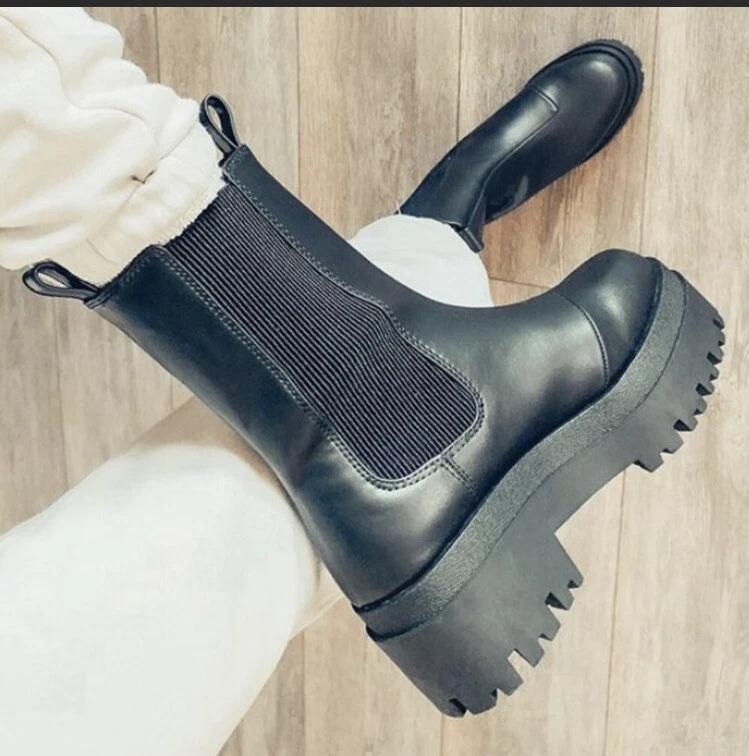 Black chelsea boots clearance h&m